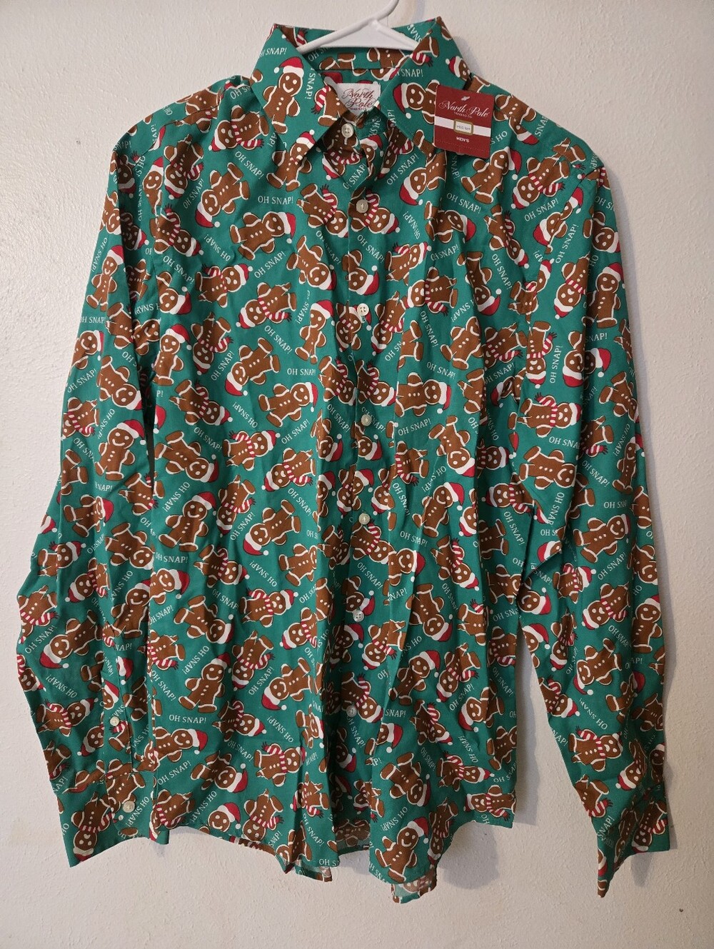 Mens Holiday Button Down